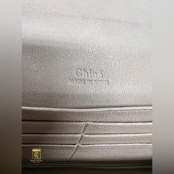 Chloé zipper strap ghost long wallet